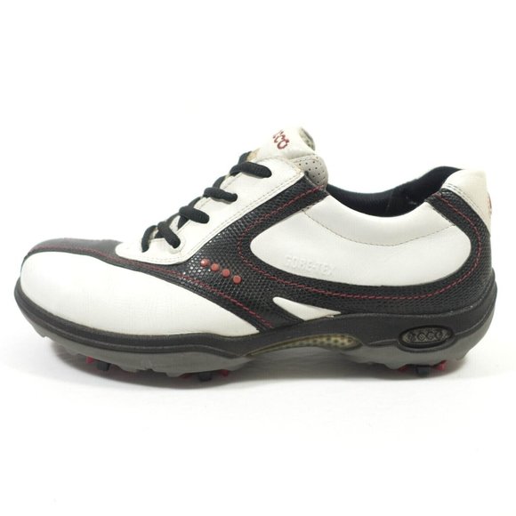 Ecco GTX Gore-tex Waterproof Leather Golf Shoes - Women's Size 6-6.5 US / 37 EU - Picture 1 of 10